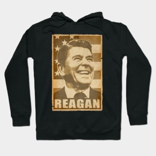 Ronald Reagan Propaganda Poster Pop Art Hoodie